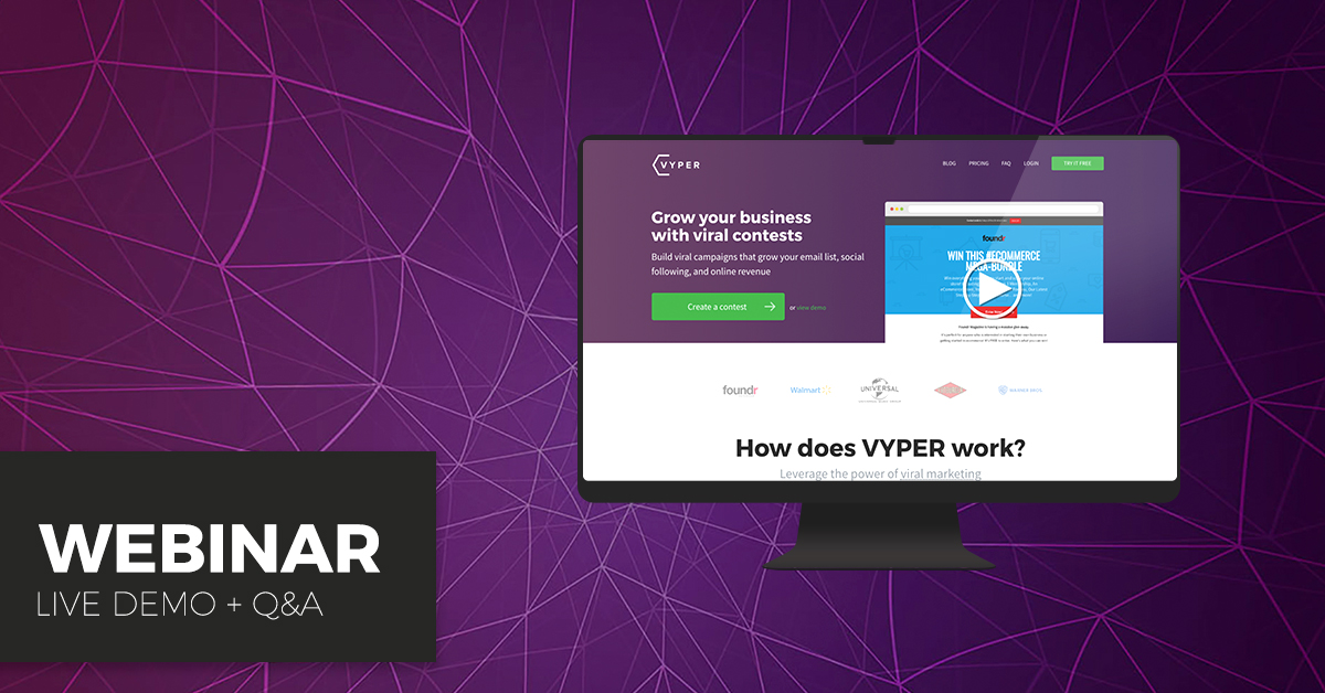 Giveaway Campaign Management Tool – Vyper